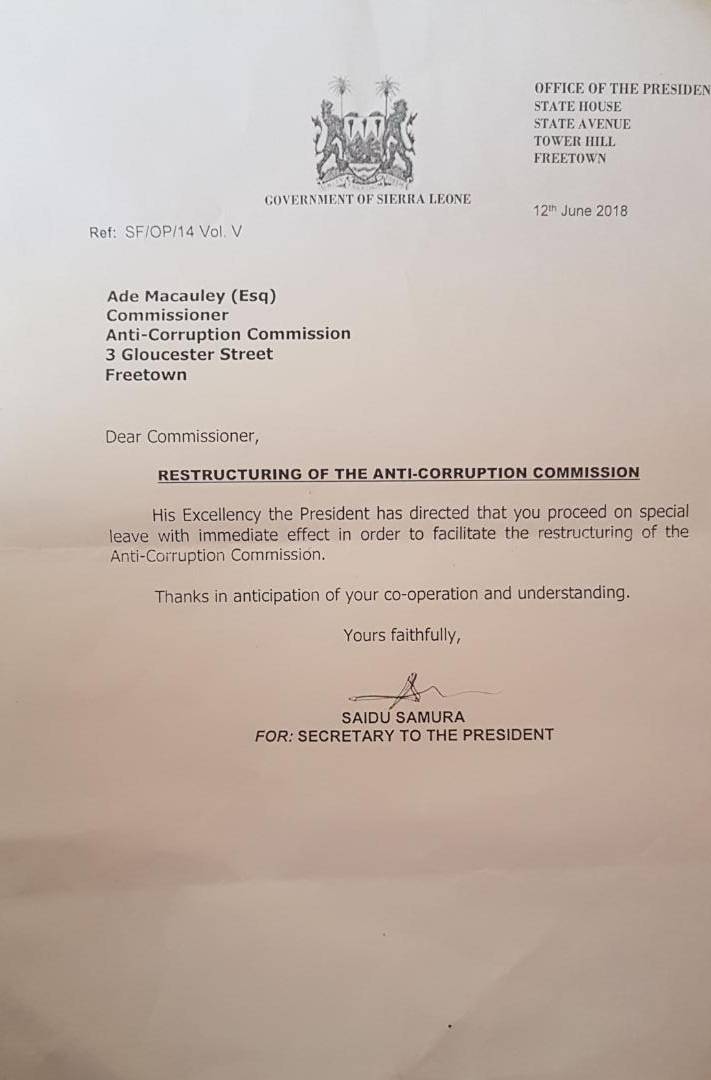 Restructuring letter